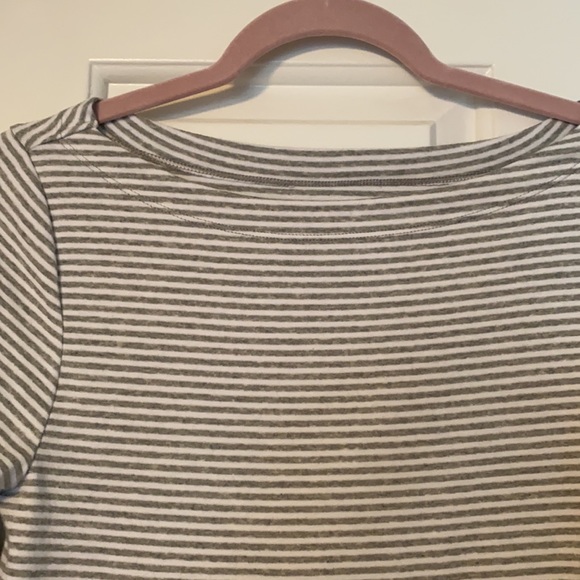 Gray and white striped shirt - Picture 2 of 3